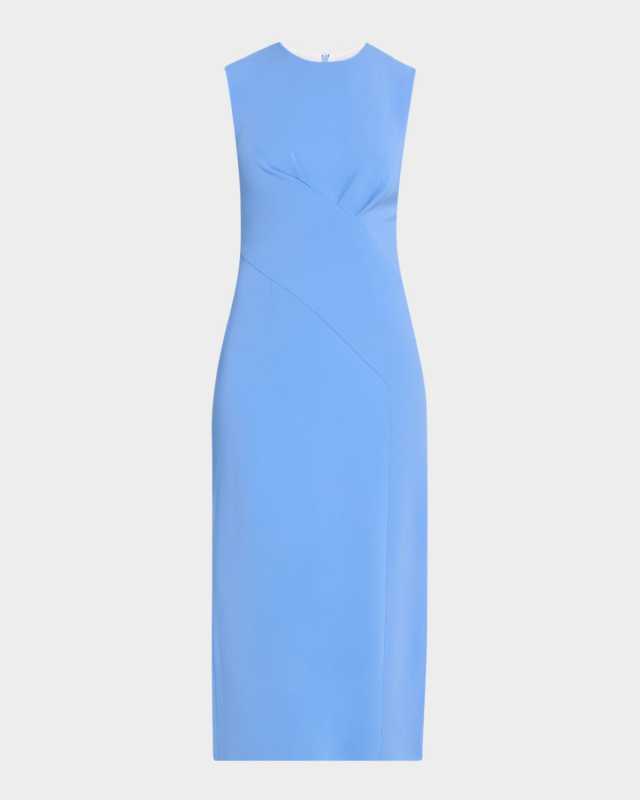 Mila Sleeveless Crossover Midi Dress